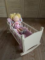 Poppenwieg wit met matras laken baby born, Ophalen of Verzenden, Gebruikt, Babypop