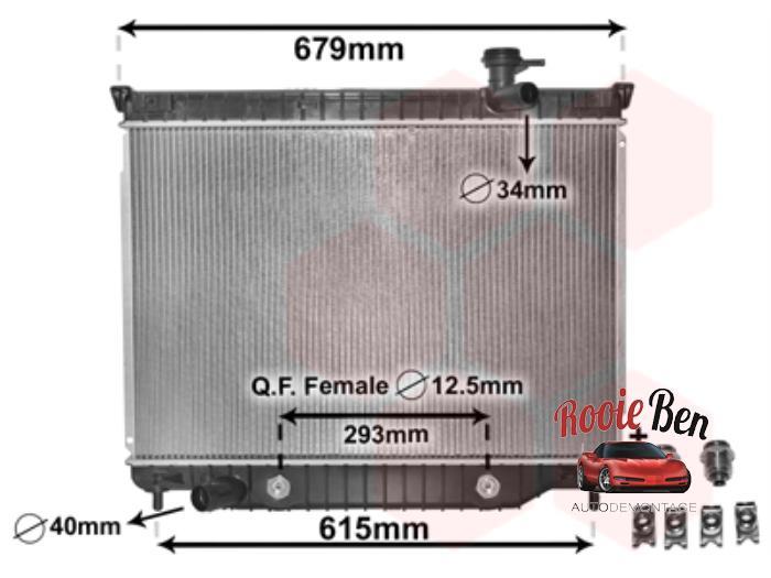 Radiateur van een Chevrolet Trailblazer, -, Nieuw, Ophalen of Verzenden, -