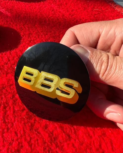 4X BBS EMBLEEM VOOR RM EN RS VELGEN BUITEN MAAT 70MM, Auto diversen, Wieldoppen, Nieuw, Ophalen of Verzenden