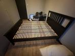 Hemmen bedframe inclusief nachtkastjes, Huis en Inrichting, Slaapkamer | Bedden, Ophalen, Gebruikt, Zwart, Tweepersoons