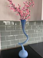 Leuke blauwe vaas, Ophalen, 50 tot 75 cm, Blauw, Glas
