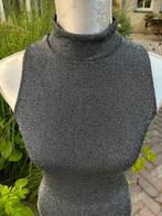 Zwart zilveren body maat L Bershka, Zwart, Maat 42/44 (L), Zonder mouw, Gedragen