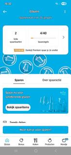 2 volle kaarten AH glazen, Tickets en Kaartjes, Eén persoon, Kortingsbon