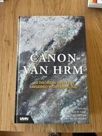Willem De Lange - Canon voor HRM, Willem De Lange, Ophalen of Verzenden, Zo goed als nieuw