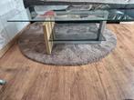 Glazen salontafel, Ophalen, 100 tot 150 cm, 50 tot 100 cm, Zo goed als nieuw