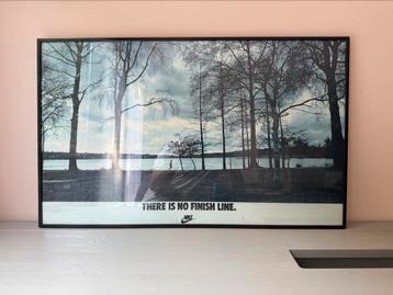 Vintage Nike Running “There is no Finish Line” poster beschikbaar voor biedingen