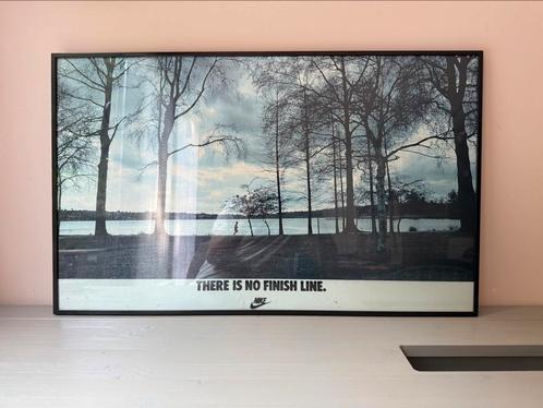 Vintage Nike Running “There is no Finish Line” poster, Verzamelen, Posters, Gebruikt, Sport, Deurposter of groter, Rechthoekig Staand