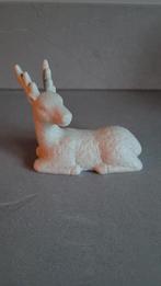 Wit liggend hert met glitters, Diversen, Kerst, Ophalen of Verzenden, Zo goed als nieuw