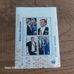 Postzegels inhuldiging Willem Alexander 4 stuks, Postzegels en Munten, Postzegels | Nederland, Na 1940, Ophalen of Verzenden, Postfris