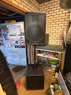 Speaker set met bas en tussenpaal, Ophalen of Verzenden, Gebruikt, Minder dan 500 watt, P.A.