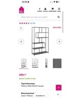 Open metalen kast met asymmetrische planken, Ophalen, Met plank(en), 100 tot 150 cm, Zo goed als nieuw