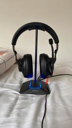 JBL Quantum 400 gaming headset en gratis headset statief, Surround, Op oor (supra aural), Zo goed als nieuw, Ophalen