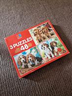 3 puzzels puppies, Ophalen of Verzenden, 10 tot 50 stukjes, Zo goed als nieuw, 4 tot 6 jaar