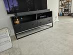 Zwart Tv-meubel Urban 140cm Giga Meubel, Ophalen, 100 tot 150 cm, Zo goed als nieuw, Minder dan 100 cm