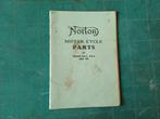 NORTON parts list CS1, ES2 en 22 modellen, Motoren, Handleidingen en Instructieboekjes, Ophalen of Verzenden, Overige merken