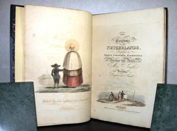 The Costume of the Netherlands 1817 30 Handgekl. Aquatint gr beschikbaar voor biedingen