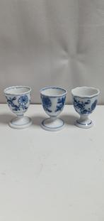 Meissen eierdopjes 3x, Antiek en Kunst, Antiek | Servies los, Ophalen of Verzenden