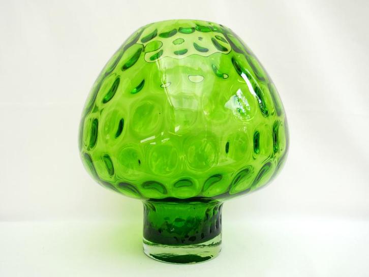 Empoli - Royal glass - grote vaas op voet - Italië sixties, Antiek en Kunst, Kunst | Designobjecten, Ophalen of Verzenden