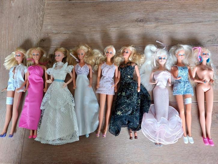Vintage Barbies jaren '80, Verzamelen, Poppen, Gebruikt, Ophalen of Verzenden
