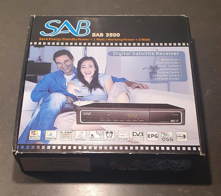Digitale Satelliet Ontvanger SAB 3500, Audio, Tv en Foto, Schotelantennes, Gebruikt, (Schotel)antenne-accessoires, Overige merken