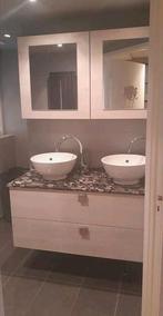 badkamermeubel met spiegelkast, Huis en Inrichting, Badkamer | Badkamermeubels, Ophalen, Gebruikt, 100 tot 150 cm, Overige typen