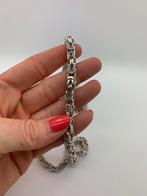 V123 Prachtige zilveren koningsketting 64 x 0,7 cm, Sieraden, Tassen en Uiterlijk, Ophalen of Verzenden, X, Zilver, Zilver