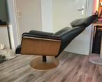 Hjort knudsen relax zetel met hocker nieuwstaat,Deens design, Huis en Inrichting, Fauteuils, Ophalen, Hout, Zo goed als nieuw