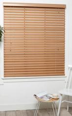 Jaloezieën houtlook 80x220cm, Bruin, 200 cm of meer, Nieuw, 50 tot 100 cm