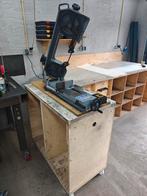 Lintzaag op verrijdbare werkbank, Ophalen, Zo goed als nieuw, Lintzaag, 70 mm of meer