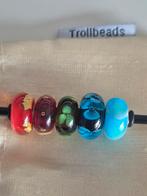 Trollbeads bedels - Gebruikt, Gebruikt, Trollbeads, 4 bedels of meer, Glas of Kristal
