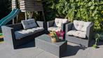 Wicker Loungeset, Ophalen, 4 zitplaatsen, Loungeset, Wicker