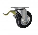 Set bok- en zwenkwielen met rem en luchtbanden, Doe-het-zelf en Verbouw, Zwenkwielen, Ophalen of Verzenden, Nieuw