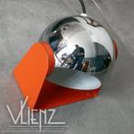 Vintage, space age eyeball lamp, bollamp wandlamp verchroomd, Gebruikt, -, -, Ophalen of Verzenden