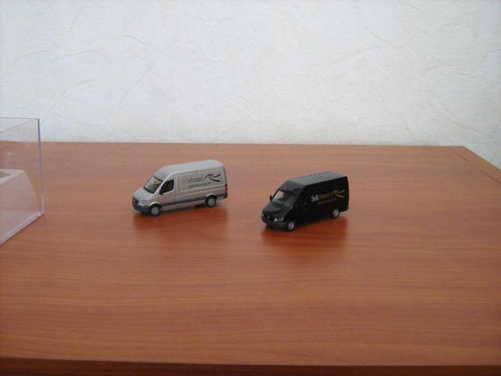 Mercedes Sprinter Sellebrate , Herpa, Schaal 1:87, Hobby en Vrije tijd, Modelauto's | 1:87, Zo goed als nieuw, Bus of Vrachtwagen