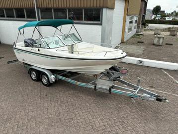 Boston Whaler Dauntless 17 met Yamaha 115 pk Bowrider beschikbaar voor biedingen