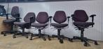 5 stuks zwarte bureaustoelen, Ophalen, Stof, Gebruikt, Zwart