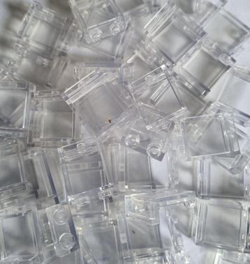 Lego 1x2x2 panel hollow studs, Transparant clear (per 25) beschikbaar voor biedingen