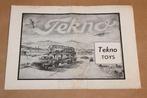 Zeldzame oude brochure - Tekno Toys - Ca 1960 !!, Ophalen of Verzenden