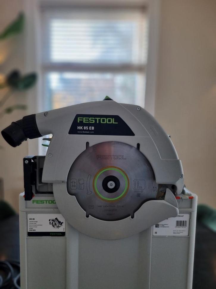 Festool HK85 EB Plus Pendelkapzaag - Nieuwstaat!, Doe-het-zelf en Verbouw, Gereedschap | Zaagmachines, Zo goed als nieuw, Cirkelzaag