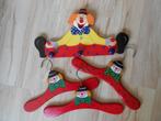 kapstokje met 3 houten hangers clown, Ophalen, Gebruikt, Minder dan 100 cm, Kinderkapstok