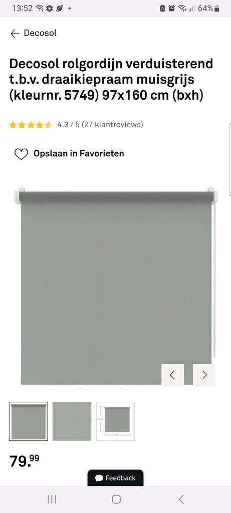 Decosol Rolgordijnen draai/Kiepraam, Huis en Inrichting, Stoffering | Gordijnen en Lamellen, 150 tot 200 cm, Ophalen of Verzenden