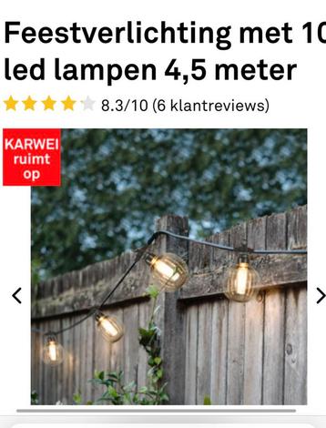 Lichtsnoer van Karwei, 1x gebruikt beschikbaar voor biedingen