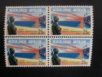 NED. ANTILLEN 1965; PLAATFOUT 368 PM3 in blok van 4, Postzegels en Munten, Postzegels | Nederlandse Antillen en Aruba, Verzenden