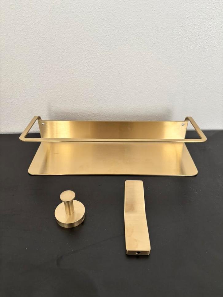 Shampoo rekje doucherekje champagnegoud Blaufoss en accessoi, Huis en Inrichting, Badkamer | Badtextiel en Accessoires, Nieuw