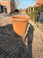 3 stuks Cortenstaal bloempot 'Tube' Ø100x95cm - Met bodem, Ophalen of Verzenden, Zo goed als nieuw, Rond, Metaal