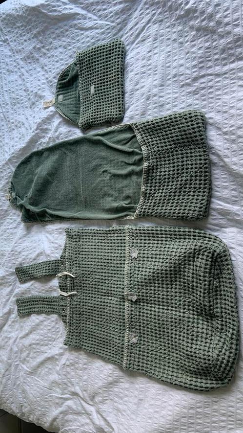 Set babyaccessoires, koeka, olijfgroen, Kinderen en Baby's, Babymode-accessoires, Gebruikt, Ophalen of Verzenden