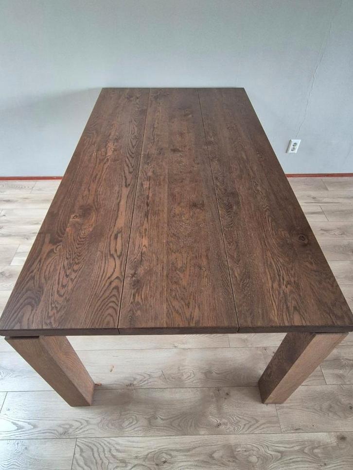 Eiken Hardhouten Eettafel - goedkoop!, Huis en Inrichting, Tafels | Eettafels, Gebruikt, 100 tot 150 cm, 150 tot 200 cm, Vijf personen of meer
