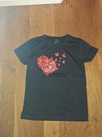 Zwart t-shirt maat 32/34, Zwart, Ophalen of Verzenden, Zo goed als nieuw, Korte mouw