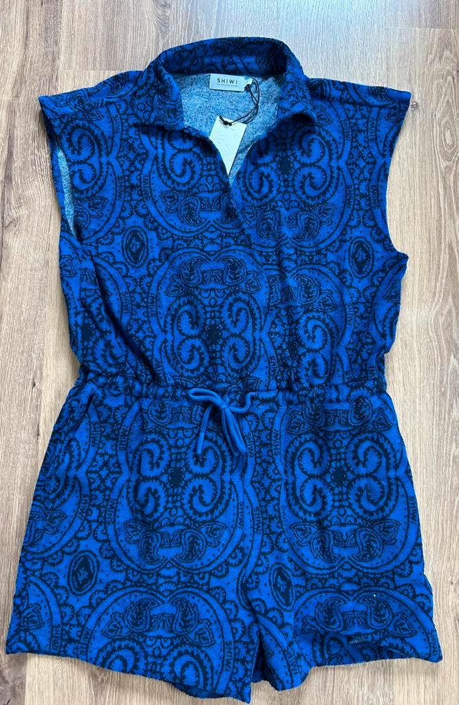 Shiwi playsuit maat L paisley print, Kleding | Dames, Badmode en Zwemkleding, Nieuw, Overige typen, Blauw, Ophalen of Verzenden