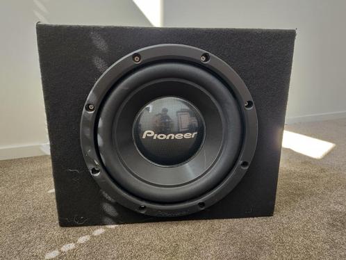 Pioneer subwoofer in kist incl. versterker, Auto diversen, Autospeakers, Gebruikt, Ophalen